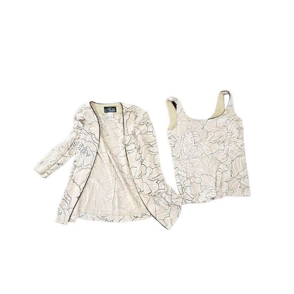 Alex Evenings Women's 3/4 Sleeve Glitter Embellished Jacket Small - Picture 7 of 8